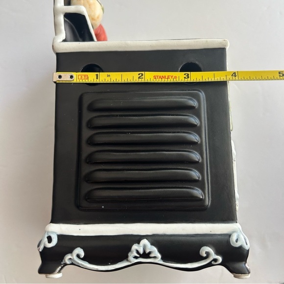 Yankee Candle Black Stove Oven Wax Warmer Kettle Pumpkins Robin Betterley Design - Picture 9 of 9